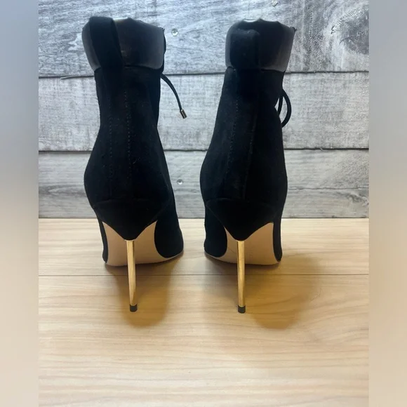 GOOD AMERICAN NWOB SCANDAL LACE UP HEEL BOOTIE - Picture 11 of 13